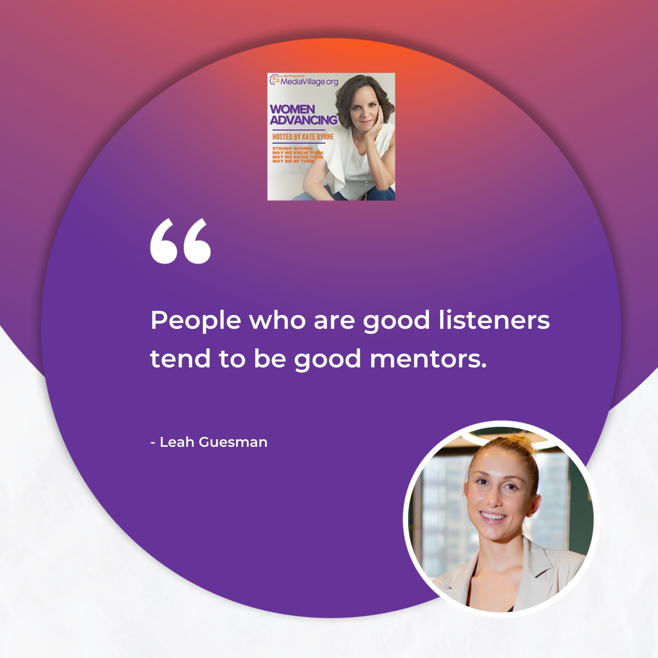 Women Advancing | Leah Guesman And Alinor Smith | Mentorship
