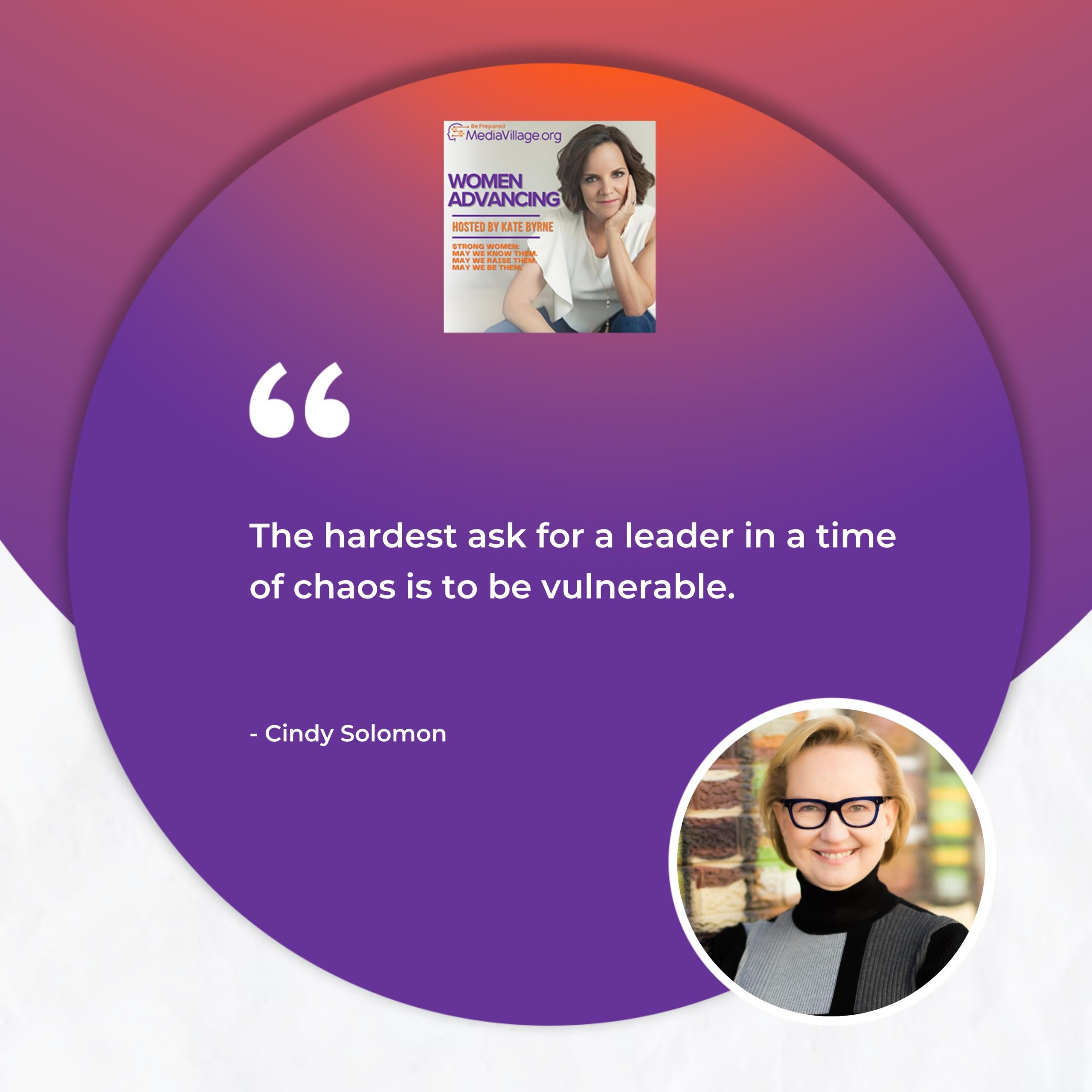 Women Advancing | Cindy Solomon | Courageous Leadership