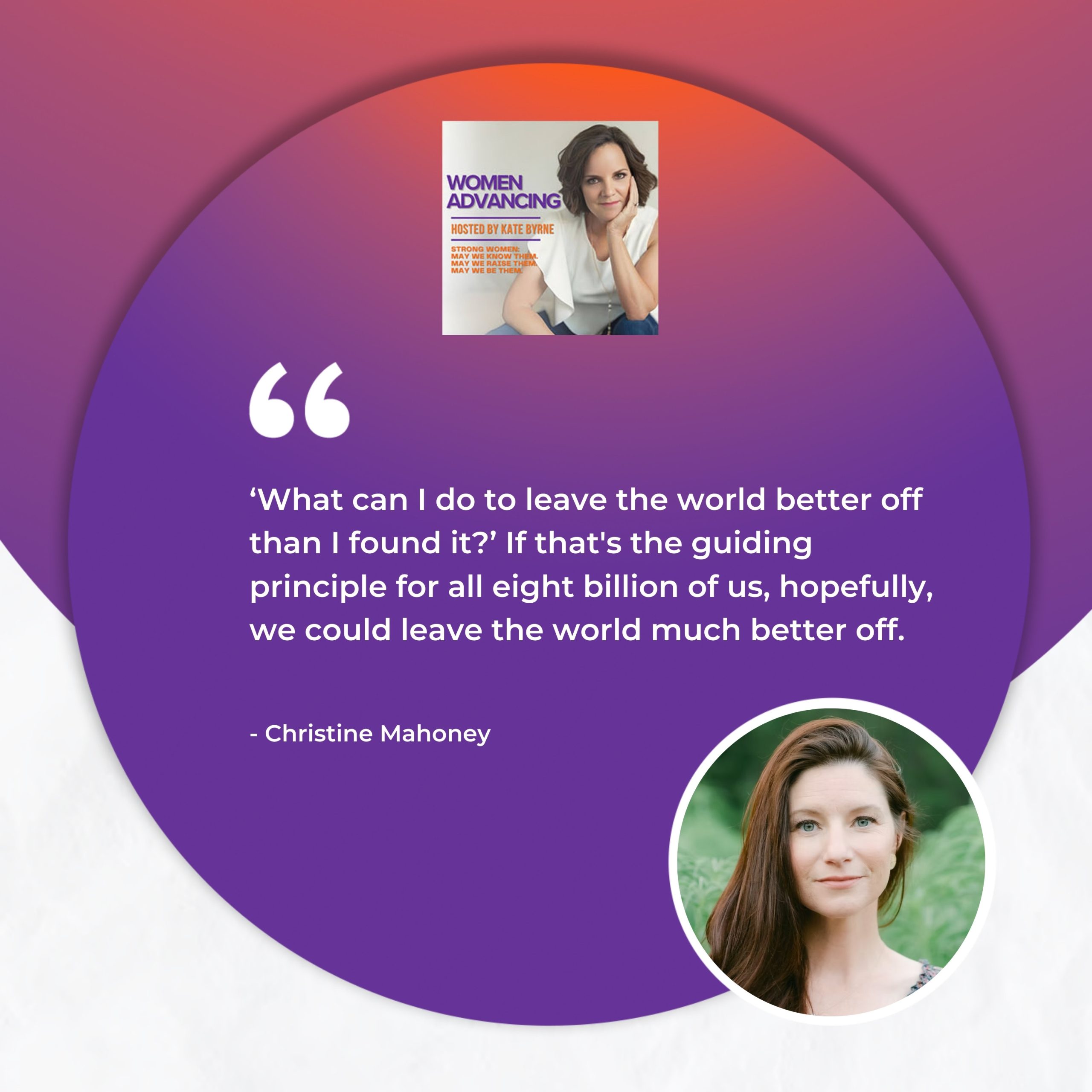 Women Advancing | Christine Mahoney | Impact Investing
