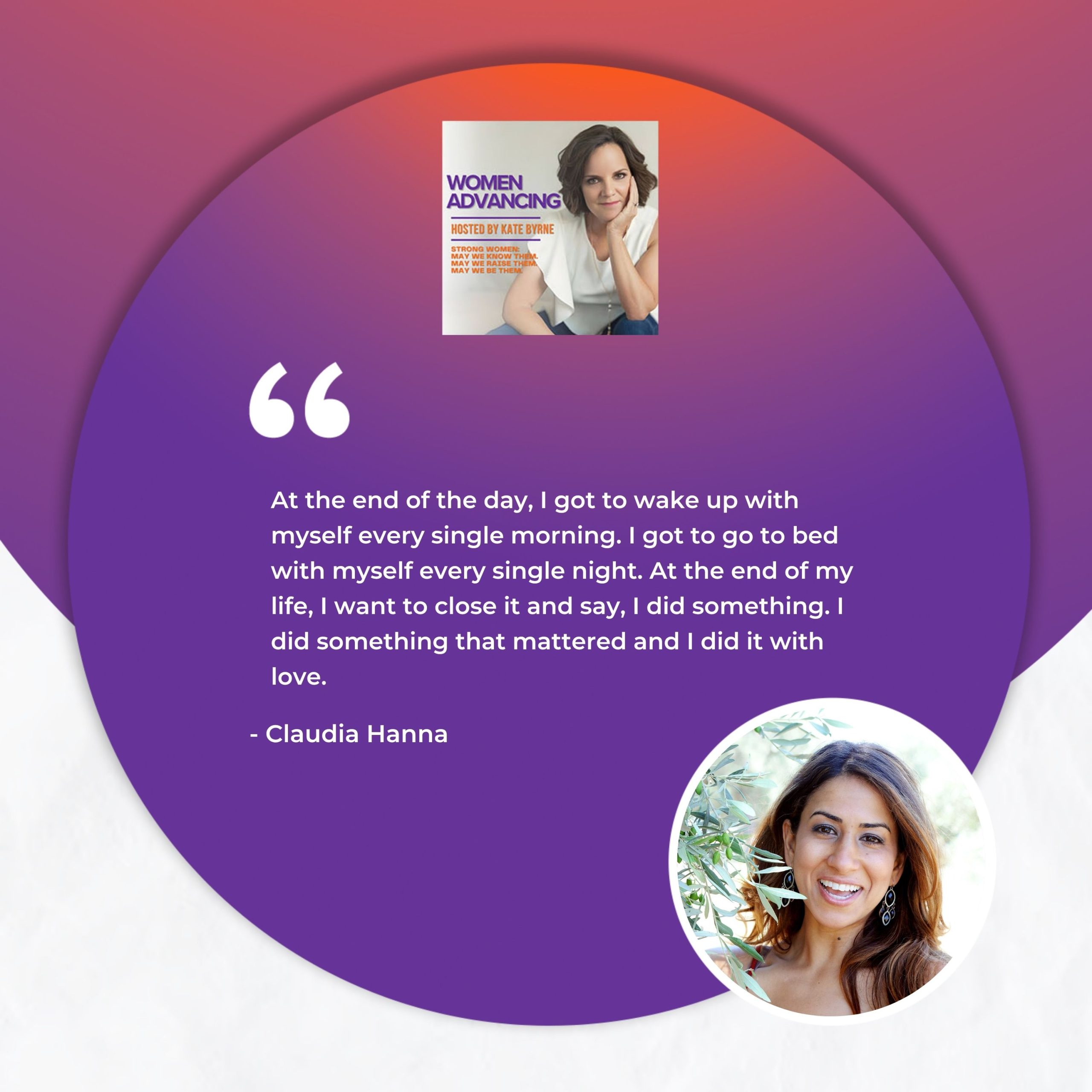 Women Advancing | Claudia Hanna | Olive Oil Flights